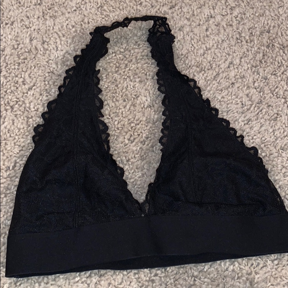 black lace bralette